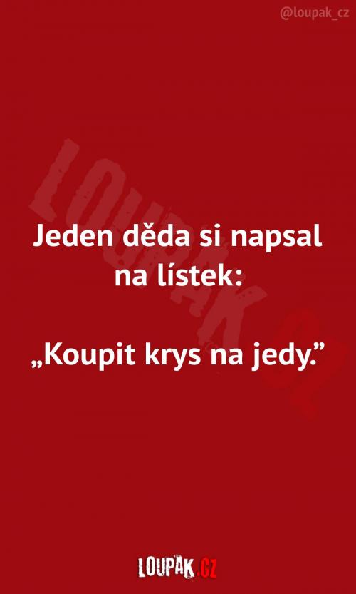 Dědův lístek do obchodu