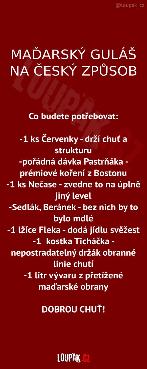 Maďarský guláš na český způsob