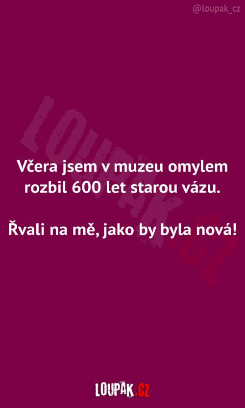  Proč na mě křičeli za starou vázu 
