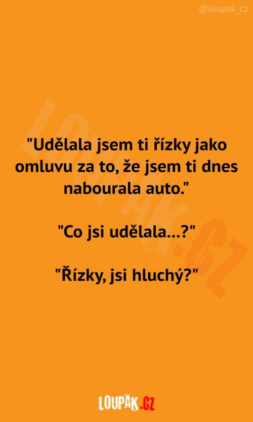 Asi jí nerozuměl, co udělala