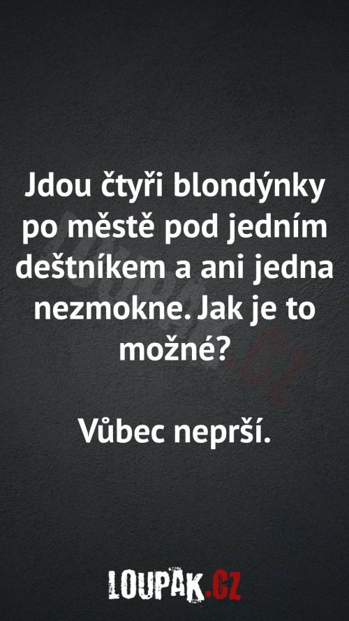  Proč ani jedna blondýnka nemokne 