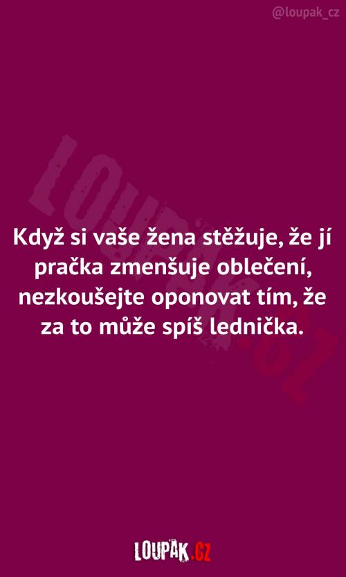  Když pračka zmenšuje oblečení 