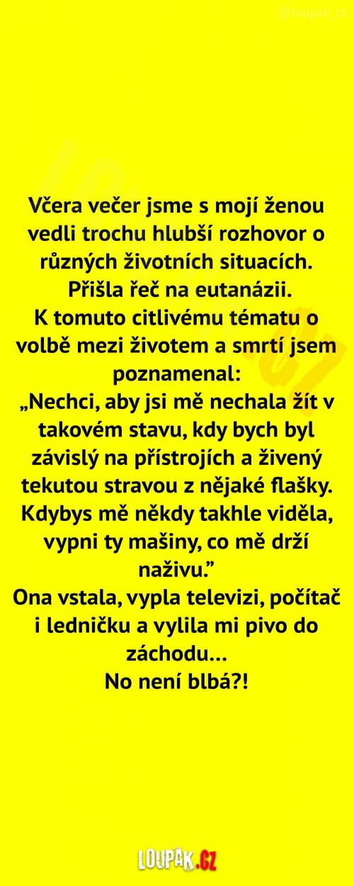 Hlubší rozhovor se ženou 