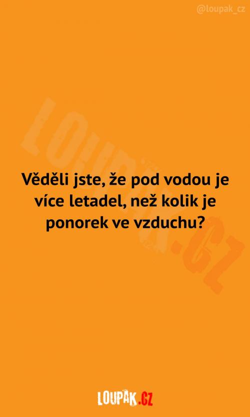 Čeho je více ve vodě