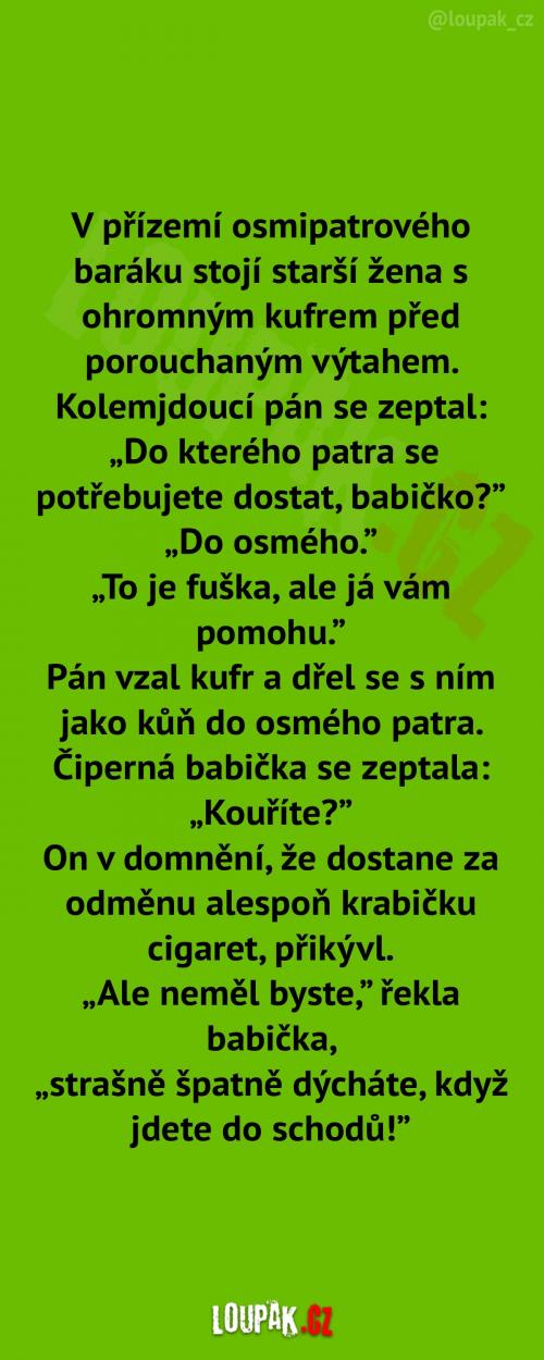Pomoc staré babičce 
