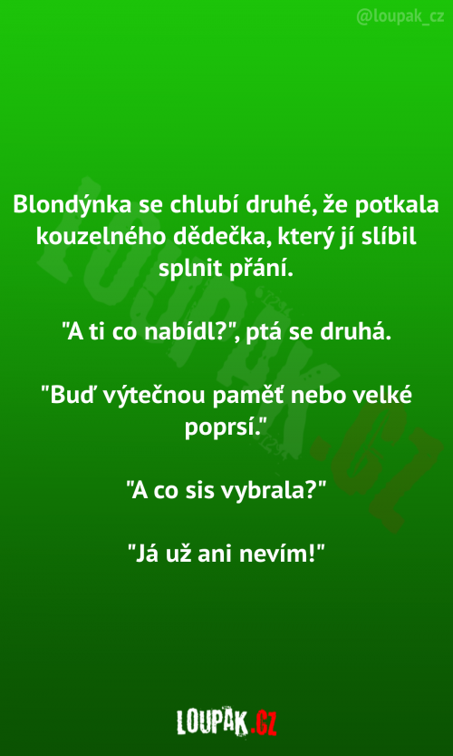  Blondýnka s kouzelným dědečkem 