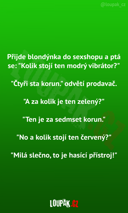  Blondýnka v sexshopu 