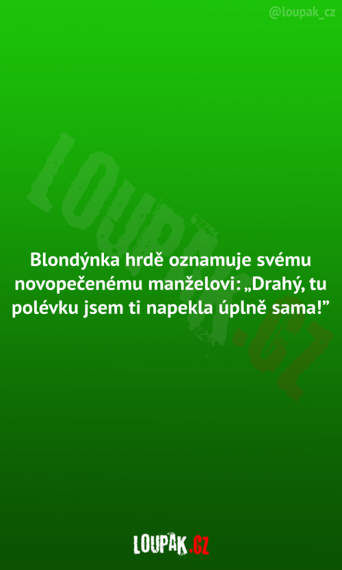  Blondýnka a její novopečený manžel 