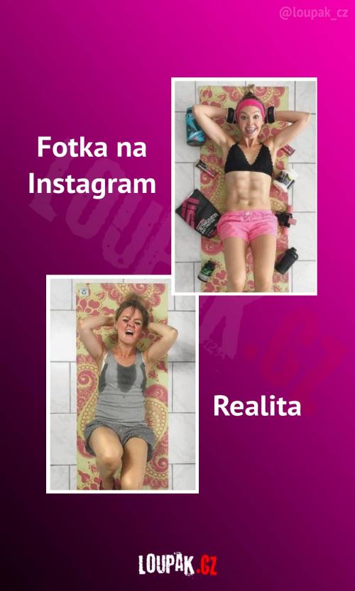  Instagram versus realita 