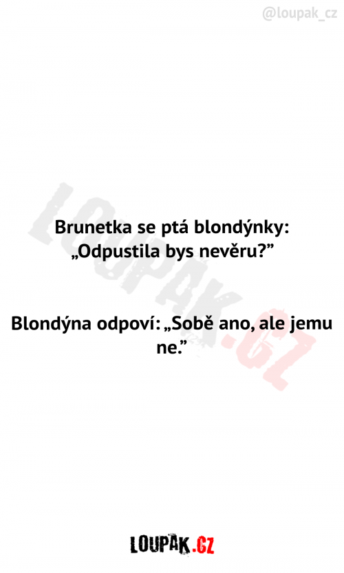  Brunetka se ptá blondýnky 