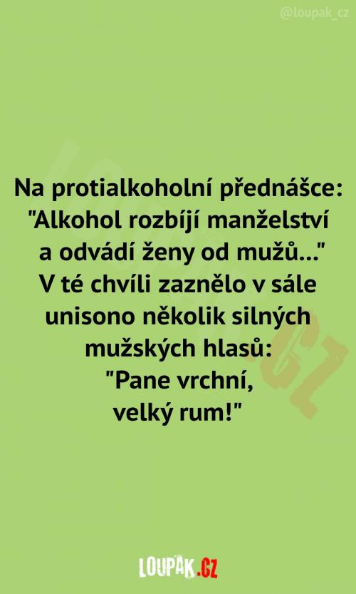 Na protialkoholní přednášce