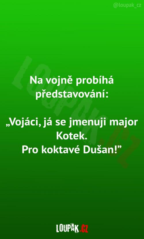 Představování se na vojně...