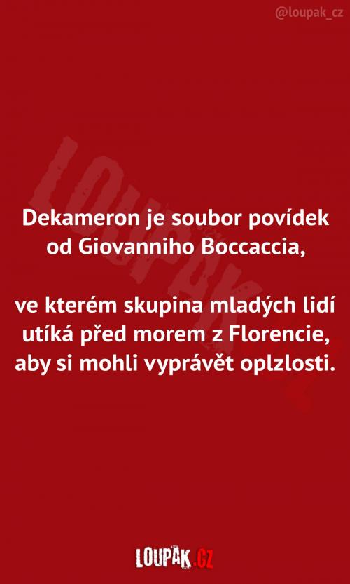 Dekameron od Giovanniho Boccaccia 