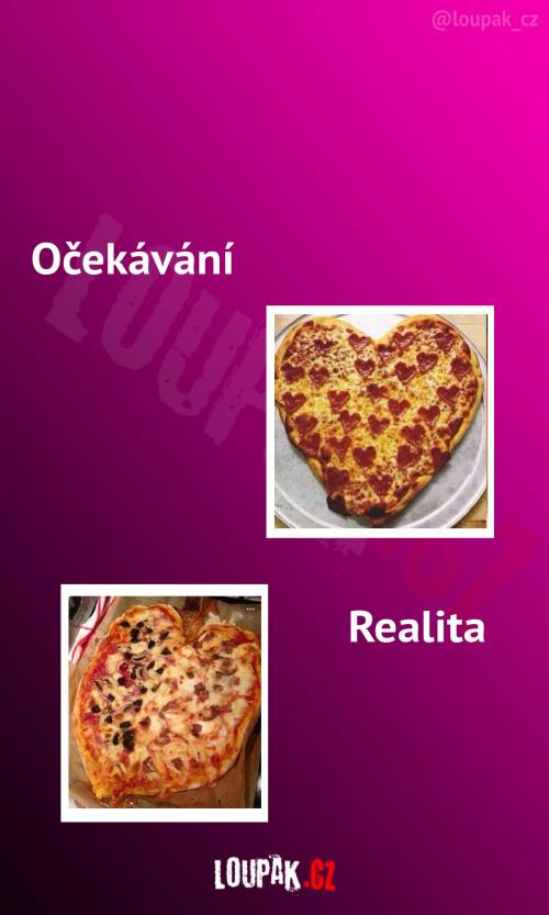  Pizza ve tvaru srdíčka 