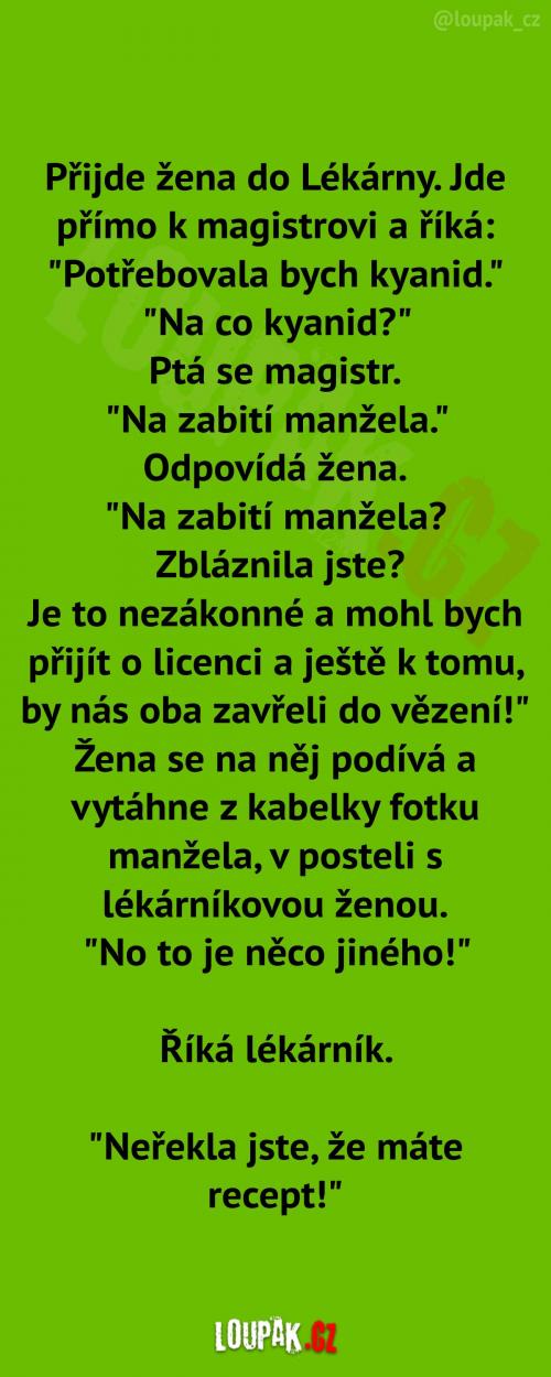 Žena v lékárně 