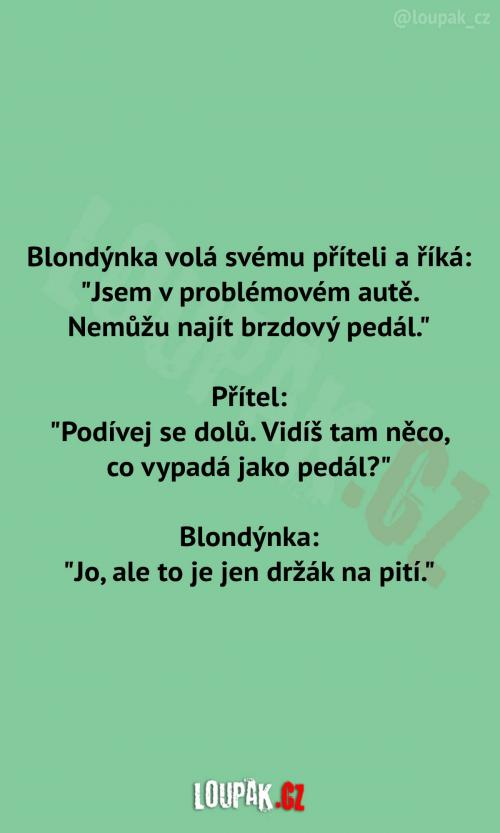  Blondýnka a problémové auto 