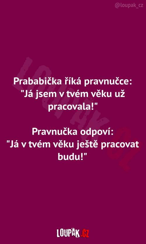 Prababička a pravnučka