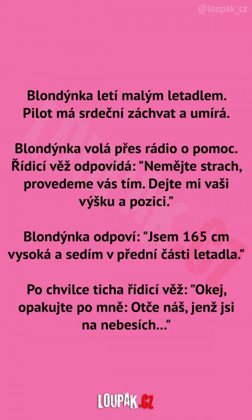 Blondýnka zachraňuje život