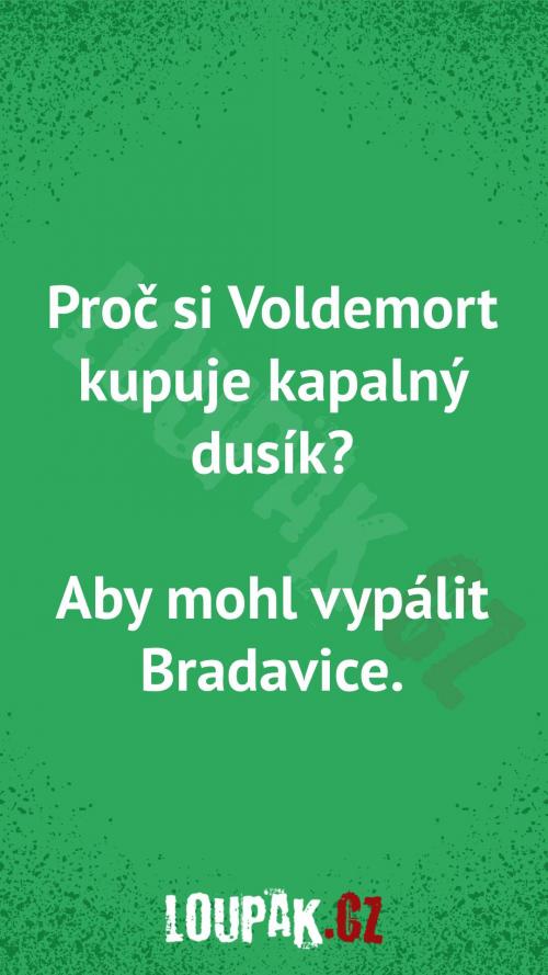  Proč si Voldemort kupuje kapalný dusík 