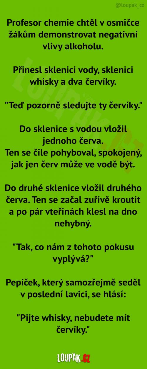  Demonstrace negativního vlivu alkoholu 