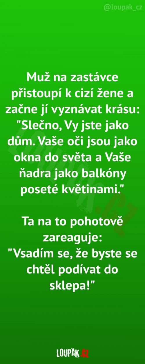  Muž vyznává krásu originálně 