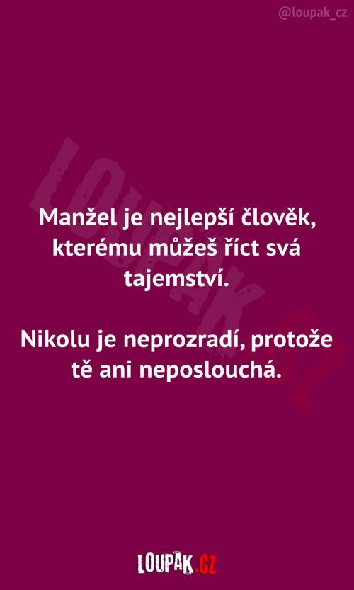  Proč můžeš manželi říct všechna tajemství 