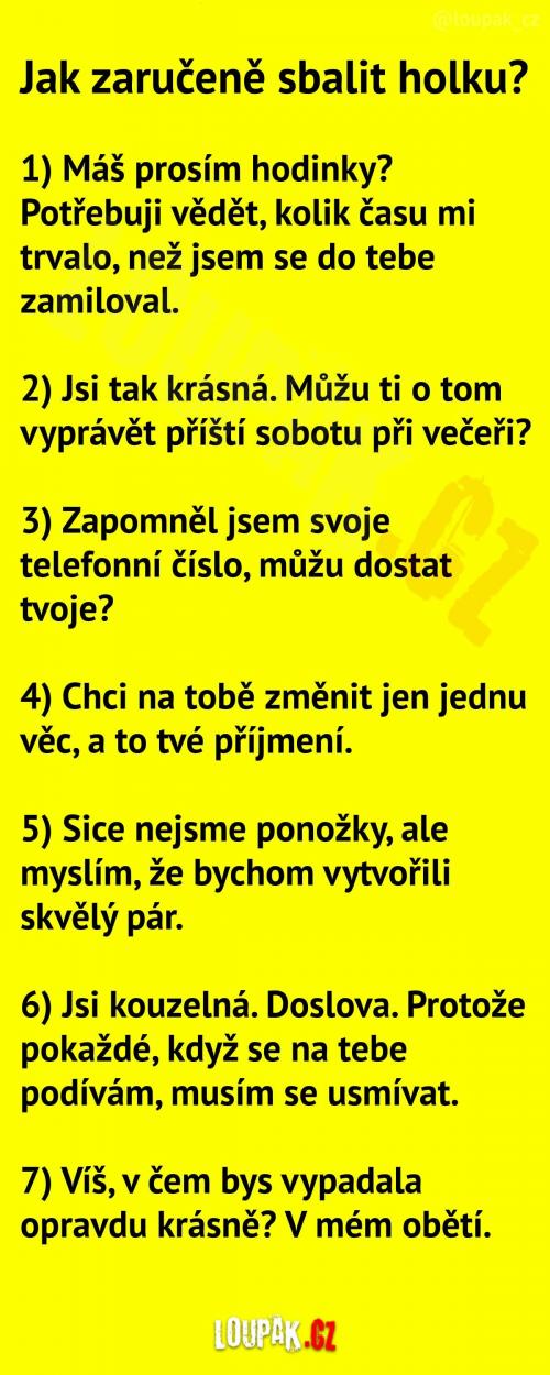  Pár tipů na balící hlášky 