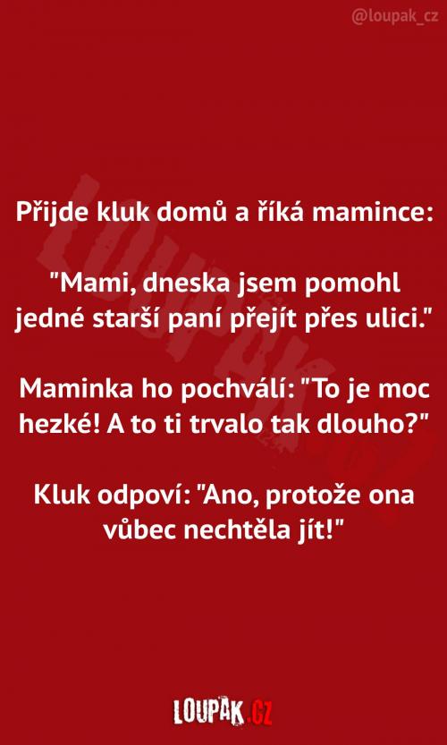 Pochlubení mamince  