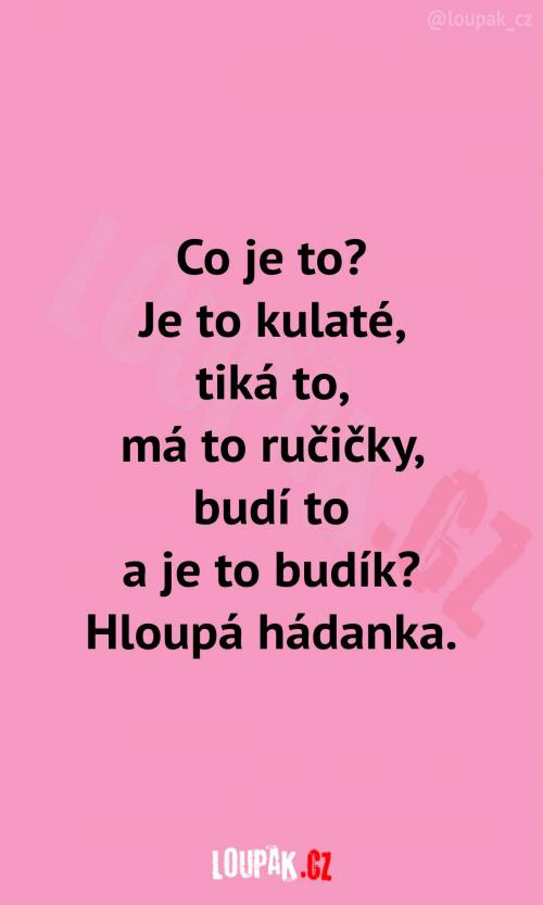  Hádanka pro ne tak chytré hlavičky 