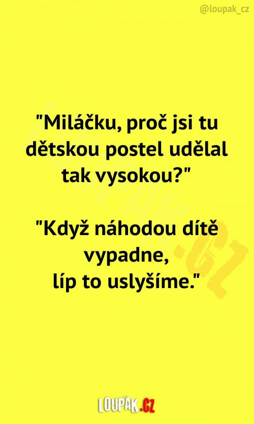  Vysoká dětská postýlka 