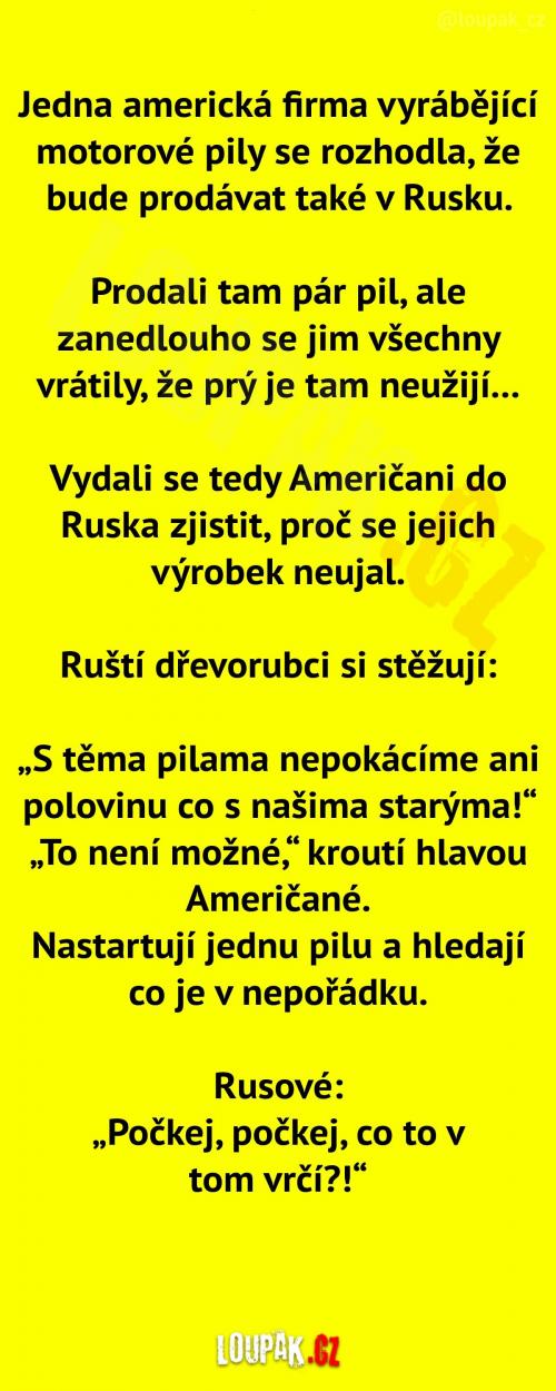  Americká firma vyrábějící motorové pily 