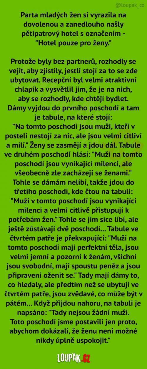  Hotel pouze pro ženy... 