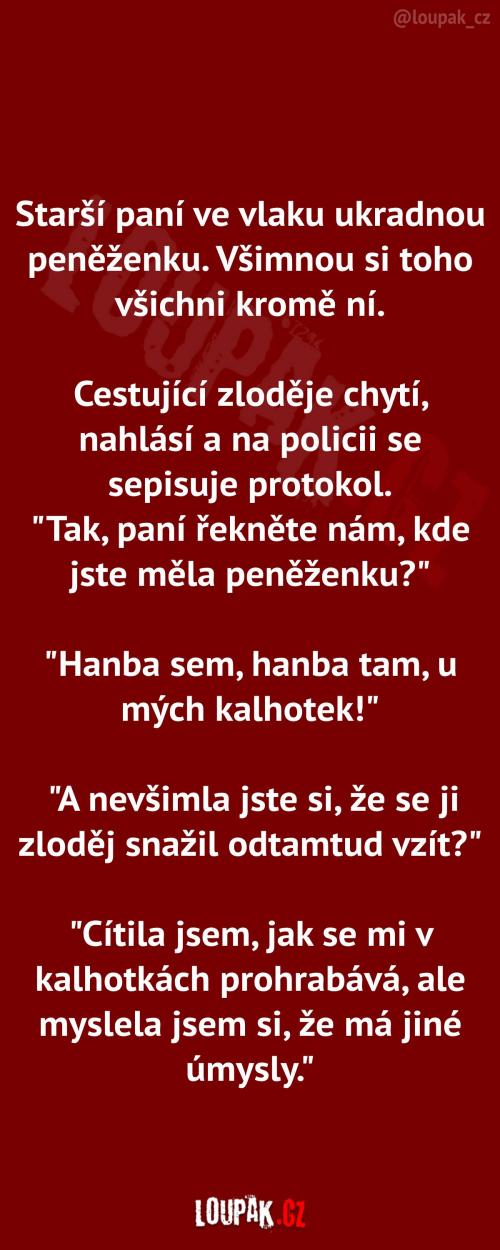  Krádež vypadala jako něco jiného 