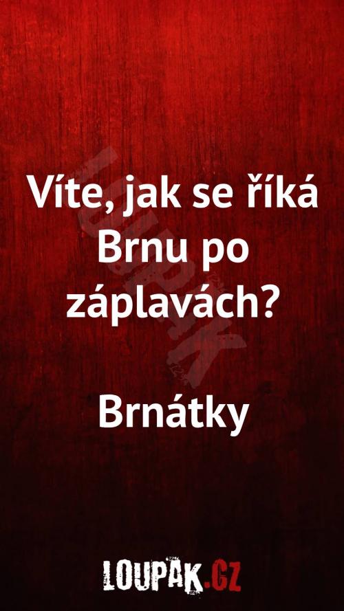  Jak se říká Brnu po záplavách 