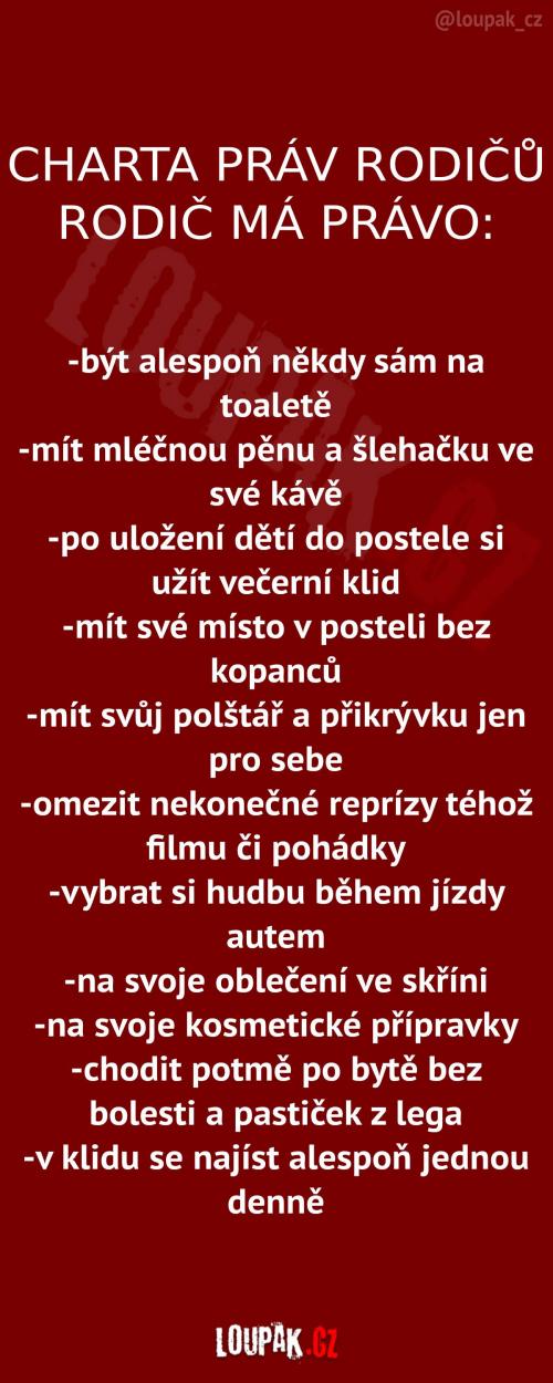 Charta různých práv rodičů