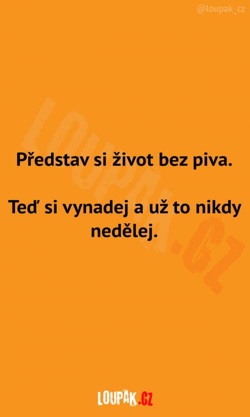  Představ si život bez piva 