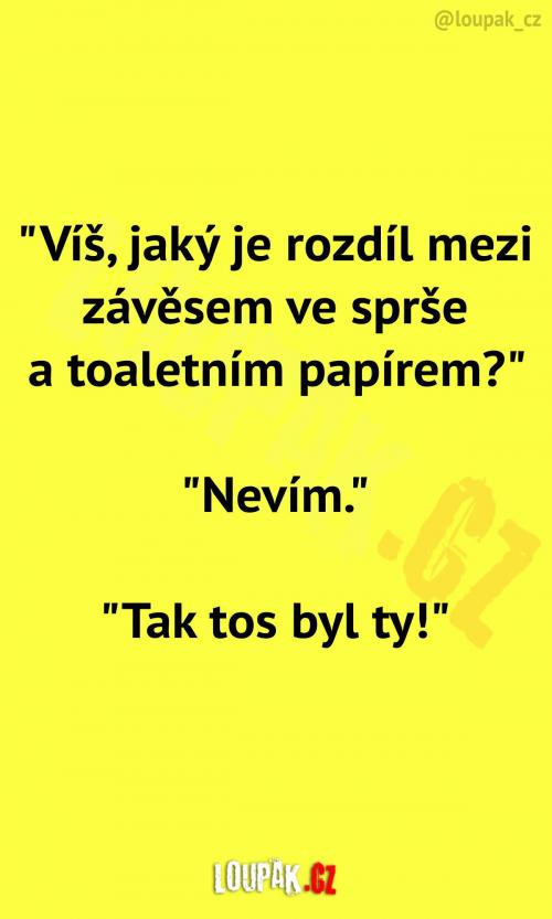 Závěs ve sprše vs. toaletní papír 