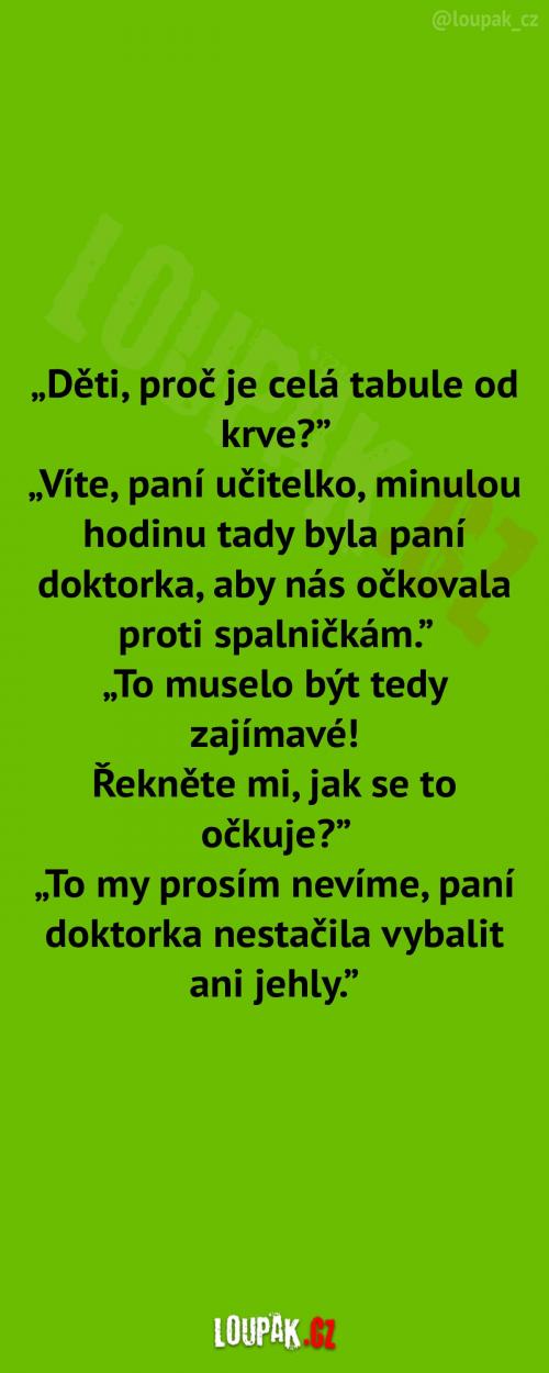 Návštěva doktorky ve škole 