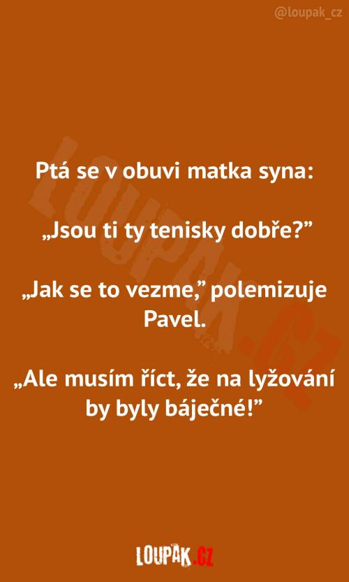 Nakupování tenisek Nakupování tenisek