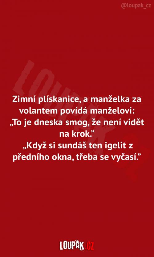 Klasická zimní plískanice 