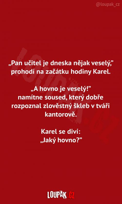 Velmi veselý učitel 