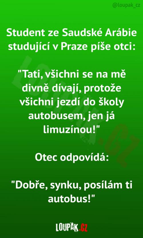 Student ze Saudské Arábie v Česku