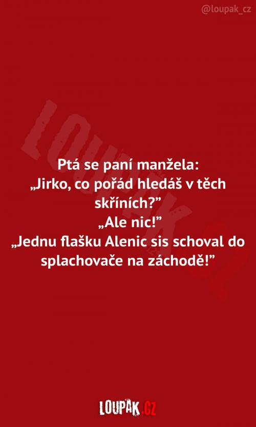 Zmatený Jirka v domácnosti