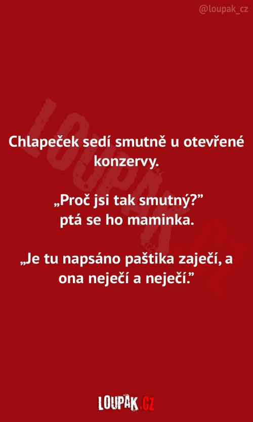 Nešťastný chlapeček 