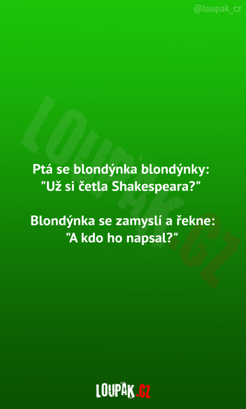  Shakespear a blondýnka 