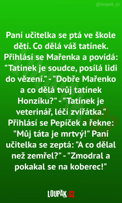  Paní učitelka se ptá ve škole dětí 