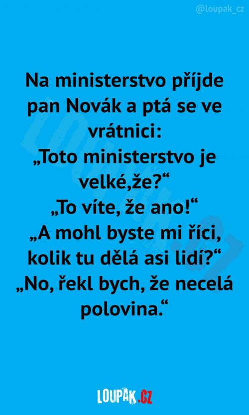  Pan Novák na ministerstvu 