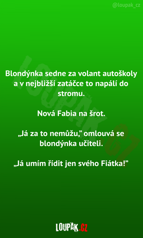  Blondýnka v autoškole 