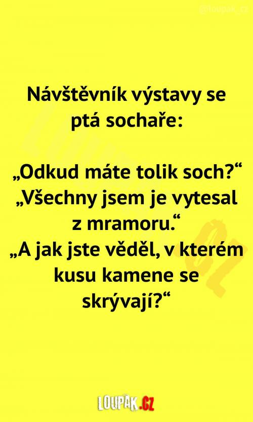 Jak to sochař dokázal vytesat?