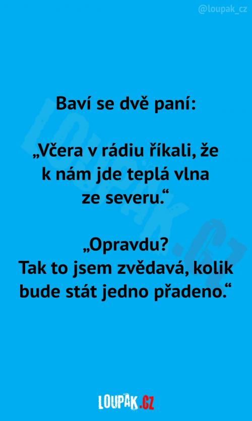  Teplá vlna ze severu  